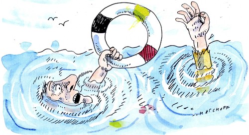 Cartoon: Rettung (medium) by Jan Tomaschoff tagged rettung,rettungsring,deutschland,rettung,rettungsring,deutschland