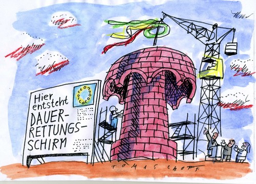 Cartoon: Rettungsschirm (medium) by Jan Tomaschoff tagged rettungsschirm,finanzkrise,griechenland,rettungsschirm,finanzkrise,griechenland