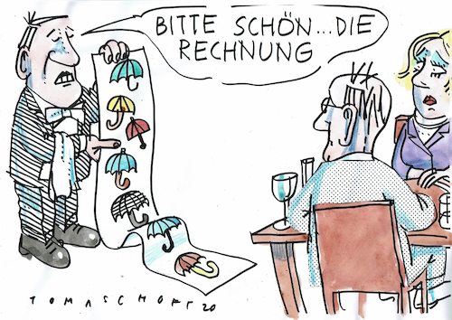 Cartoon: Rettungsschirme (medium) by Jan Tomaschoff tagged corona,rezession,krise,geld,staatshilfen,corona,rezession,krise,geld,staatshilfen