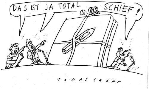 Cartoon: rot (medium) by Jan Tomaschoff tagged rot,schief,rot,schief,partei,parteien,spd