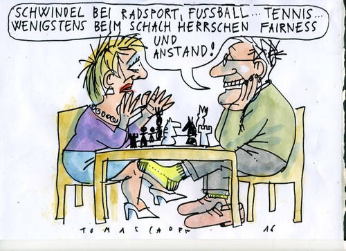 Cartoon: sauberer Sport (medium) by Jan Tomaschoff tagged sport,korruption,doping,sport,korruption,doping