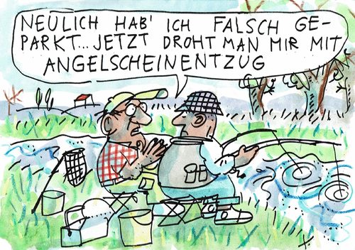 Cartoon: Scheinentzug (medium) by Jan Tomaschoff tagged führerschein,führerschein