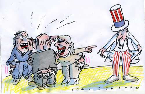 Cartoon: shut down (medium) by Jan Tomaschoff tagged usa,finanzen,usa,finanzen