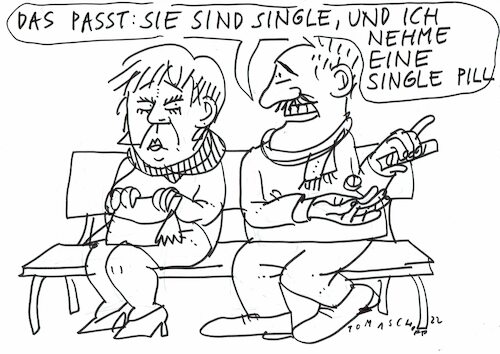 Cartoon: single pill (medium) by Jan Tomaschoff tagged herzmittel,mischpräparat,single,pill,herzmittel,mischpräparat,single,pill