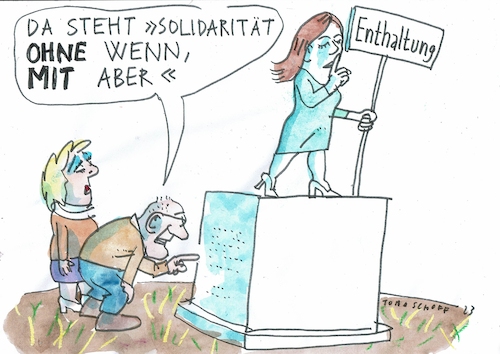 Cartoon: Solisarität (medium) by Jan Tomaschoff tagged nahost,israel,selbstverteidigung,solidarität,nahost,israel,selbstverteidigung,solidarität