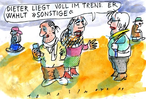 Cartoon: Sonstige (medium) by Jan Tomaschoff tagged parteienlandschaft