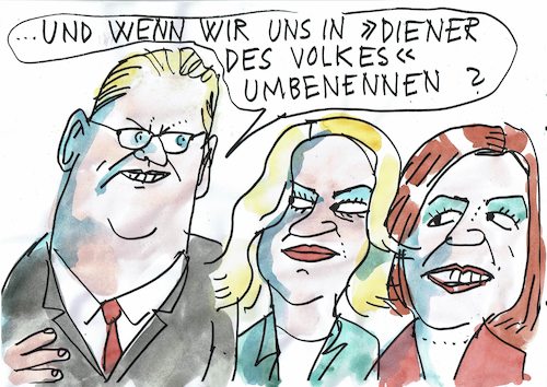 Cartoon: SPD-Troika (medium) by Jan Tomaschoff tagged spd,ukraine,wahlen,spd,ukraine,wahlen