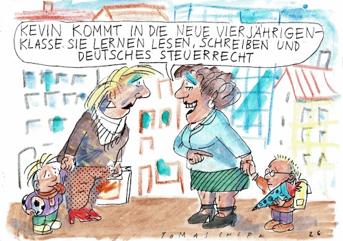 Cartoon: Steuerrecht (medium) by Jan Tomaschoff tagged steuerrecht,bürokratie,steuerrecht,bürokratie