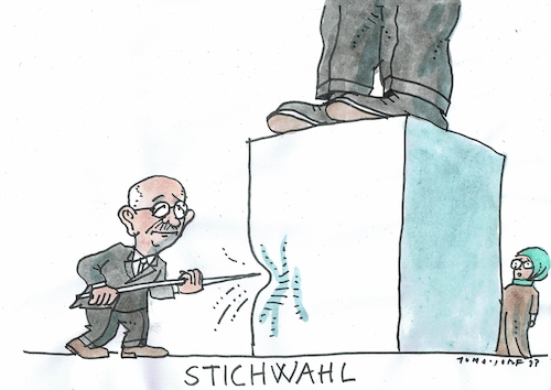 Cartoon: Stich (medium) by Jan Tomaschoff tagged türkei,erdogan,kilicdaroglu,wahl,türkei,erdogan,kilicdaroglu,wahl