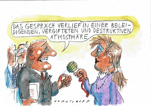 Cartoon: Streitkultur (medium) by Jan Tomaschoff tagged gesellschaft,spaltung,streitkultur,gesellschaft,spaltung,streitkultur