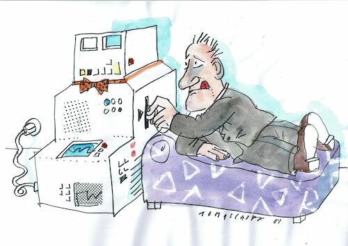 Cartoon: Thgerapie (medium) by Jan Tomaschoff tagged psyche,psychotherapie,ärztemangel,psyche,psychotherapie,ärztemangel