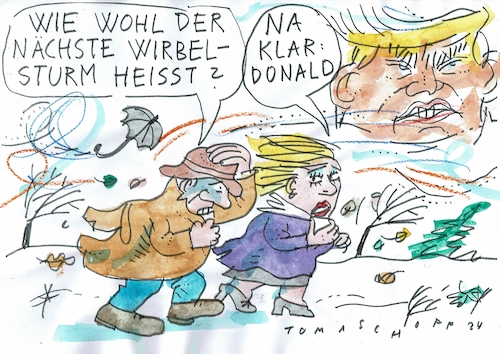 Cartoon: Trump 2 (medium) by Jan Tomaschoff tagged trump,zukunft,trump,zukunft