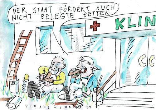 Cartoon: unbelegt (medium) by Jan Tomaschoff tagged corona,krabkebhaus,kosten,corona,krabkebhaus,kosten