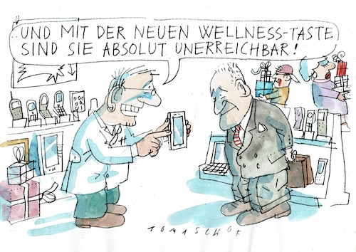 Cartoon: unerreichbar (medium) by Jan Tomaschoff tagged internet,daten,handy,internet,daten,handy