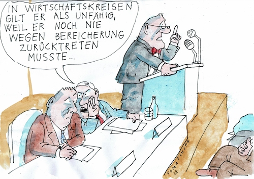 Cartoon: unfähig (medium) by Jan Tomaschoff tagged wirtschaft,politik,bestechung,wirtschaft,politik,bestechung