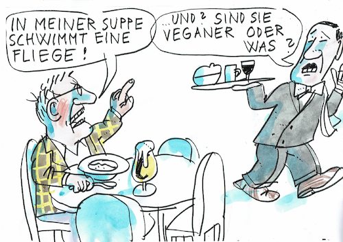 Cartoon: Veganer (medium) by Jan Tomaschoff tagged ernäherung,fleisch,ernäherung,fleisch