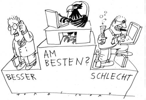 Cartoon: Verschuldungssieger (medium) by Jan Tomaschoff tagged staatshaushalt,schulden,verschuldung