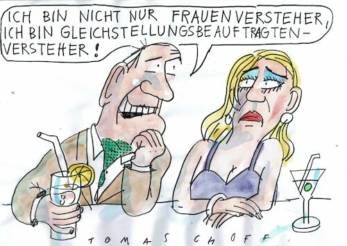 Cartoon: Versteher (medium) by Jan Tomaschoff tagged frauen,männer,flirten,anmache,frauen,männer,flirten,anmache