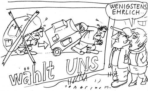Cartoon: Wahlen (medium) by Jan Tomaschoff tagged wahlen,wähler