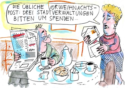 Cartoon: Weihnachten (medium) by Jan Tomaschoff tagged weihnachten,weihnachten