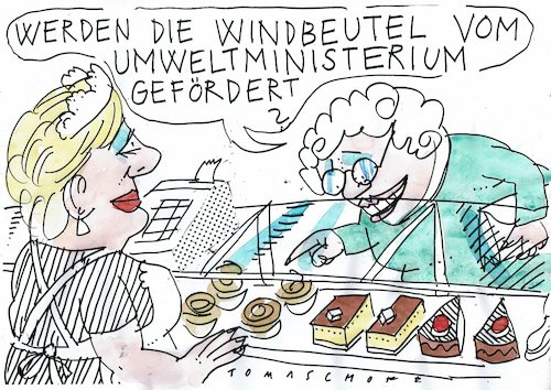 Cartoon: Wind (medium) by Jan Tomaschoff tagged wind,energie,wind,energie