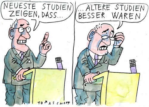 Cartoon: Wissenschaft (medium) by Jan Tomaschoff tagged wissenschaft,forschung,empirie,wissenschaft,forschung,empirie