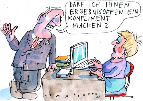 Cartoon: without (medium) by Jan Tomaschoff tagged no,compliance,pc,metoo,arbeitsplatz,frau,mann,chef,angestellte,privat,übergriffig,weißer,alter,abhängig,sekretärin,mitarbeiterin,sexismus