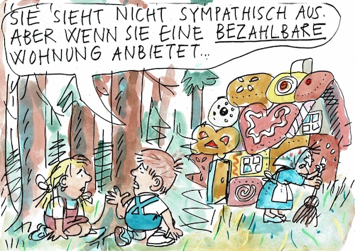 Cartoon: Wohnung (medium) by Jan Tomaschoff tagged wohnungsnot,wohnungsnot