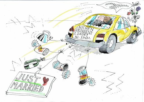 Cartoon: Wohnung gesucht (medium) by Jan Tomaschoff tagged wohnungsnot,mieten,wohnungsnot,mieten