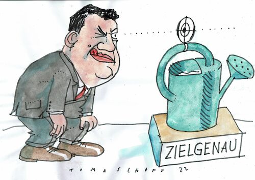 Cartoon: zielgenau (medium) by Jan Tomaschoff tagged hilfspakete,ungleichheit,steuergeld,hilfspakete,ungleichheit,steuergeld