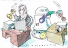 Cartoon: Automatisierung (small) by Jan Tomaschoff tagged technik,roboter,bürokratie