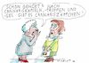 Cartoon: Cannabis (small) by Jan Tomaschoff tagged gesundheit,glaube,cannabis