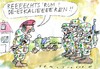 Cartoon: Deeskalationseinsatz (small) by Jan Tomaschoff tagged bundeswehr,konflikte