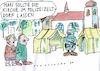 Cartoon: Dorf (small) by Jan Tomaschoff tagged kirche,terror,intoleranz