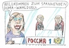 Cartoon: Duell (small) by Jan Tomaschoff tagged putin,russland,demokratie,wahl