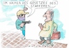 Cartoon: Gesetz (small) by Jan Tomaschoff tagged gesetz,gewalt,fairness