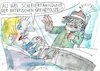 Cartoon: Grenzpolizei (small) by Jan Tomaschoff tagged migration,grenzen,bayern