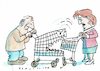Cartoon: Handel (small) by Jan Tomaschoff tagged einkauf,handel,konkurrenz