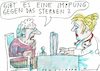 Cartoon: Impfung (small) by Jan Tomaschoff tagged tod,leben
