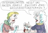 Cartoon: Intervall (small) by Jan Tomaschoff tagged gesundheit,reform,politik