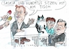 Cartoon: Katzentisch (small) by Jan Tomaschoff tagged spd,klingbeil,esken,heil
