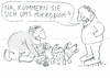 Cartoon: Mikrobiom (small) by Jan Tomaschoff tagged darmbakterien