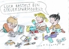 Cartoon: Modell (small) by Jan Tomaschoff tagged haushalt,steuern,schulden