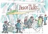 Cartoon: Peace talks (small) by Jan Tomaschoff tagged frieden,hass,ablahnung