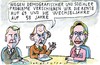 Cartoon: Probleme (small) by Jan Tomaschoff tagged demografie,generationen,alterspyramide,senioren,alte