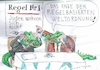 Cartoon: Regel (small) by Jan Tomaschoff tagged antisemitismus,völkerrecht
