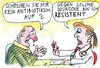 Cartoon: Resistenz (small) by Jan Tomaschoff tagged antibiotiksa,infektionen