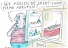 Cartoon: smart (small) by Jan Tomaschoff tagged digitales,analoges,smart,home