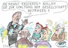 Cartoon: Spaltung (small) by Jan Tomaschoff tagged gesellschaft,spaltung,gastronomie