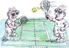 Cartoon: Tennis (small) by Jan Tomaschoff tagged tennis alter sport